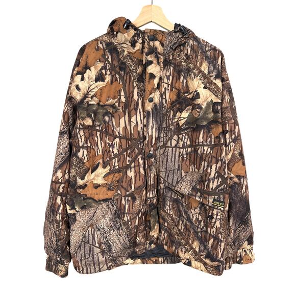 Browning Gore-Tex Large Polyester Jacket Coat Hooded Camo